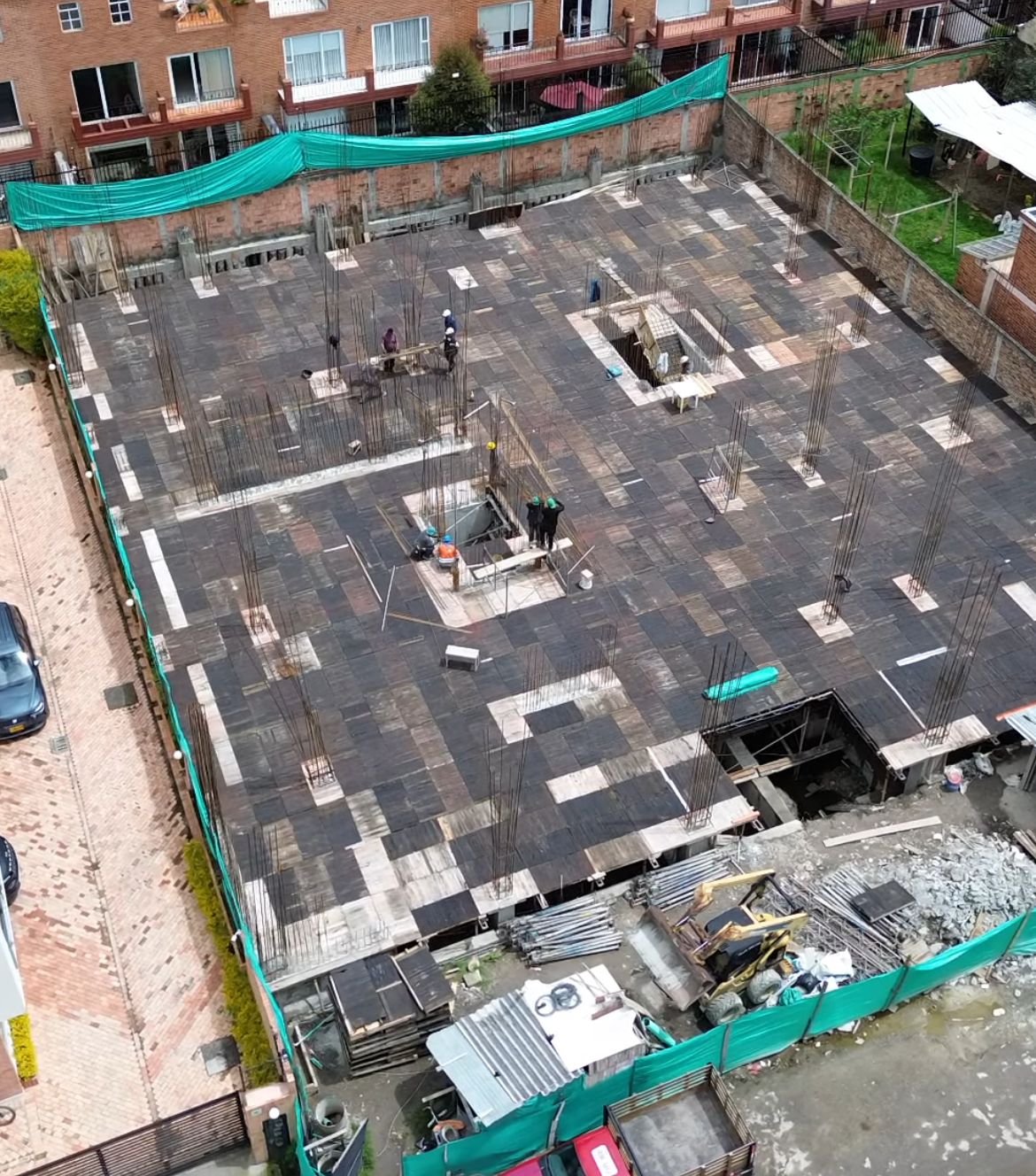 Torre Firenze en construcción - Vista aérea del avance de obra en Chía